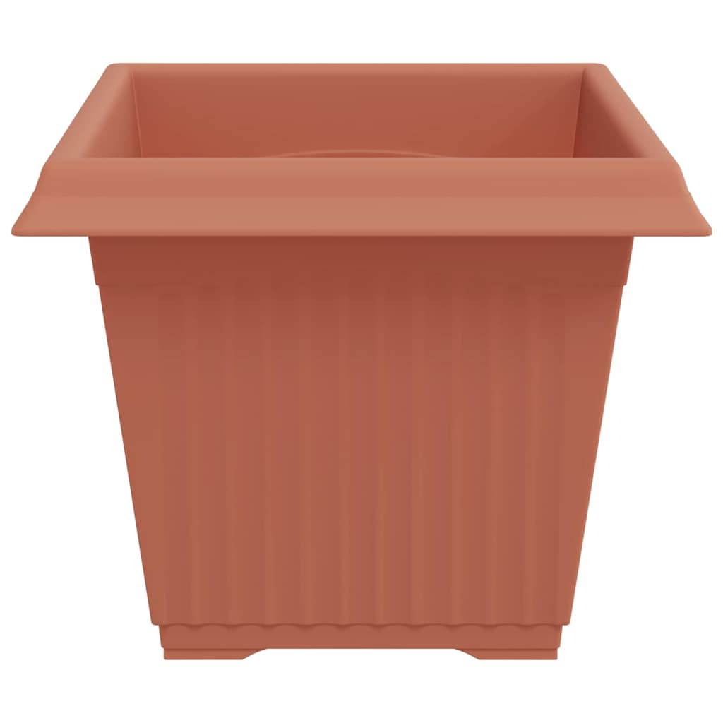 Kvadratna saksija za cvijeće 6 pcs Crvena cigla Plastika