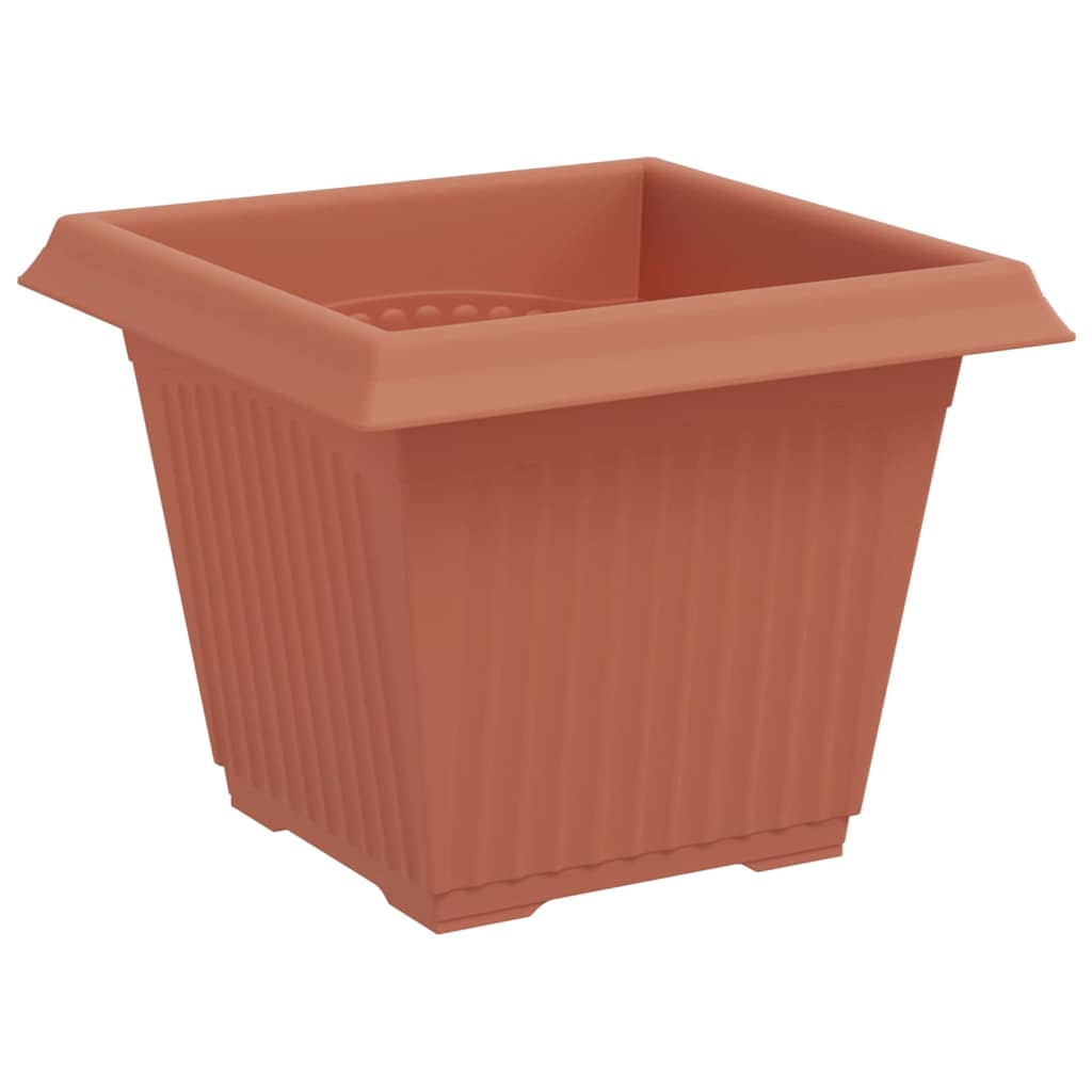 Kvadratna saksija za cvijeće 6 pcs Crvena cigla 33 x 33 x 26 cm
