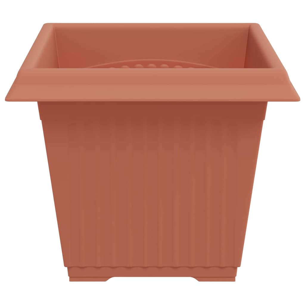 Kvadratna saksija za cvijeće 6 pcs Crvena cigla 33 x 33 x 26 cm