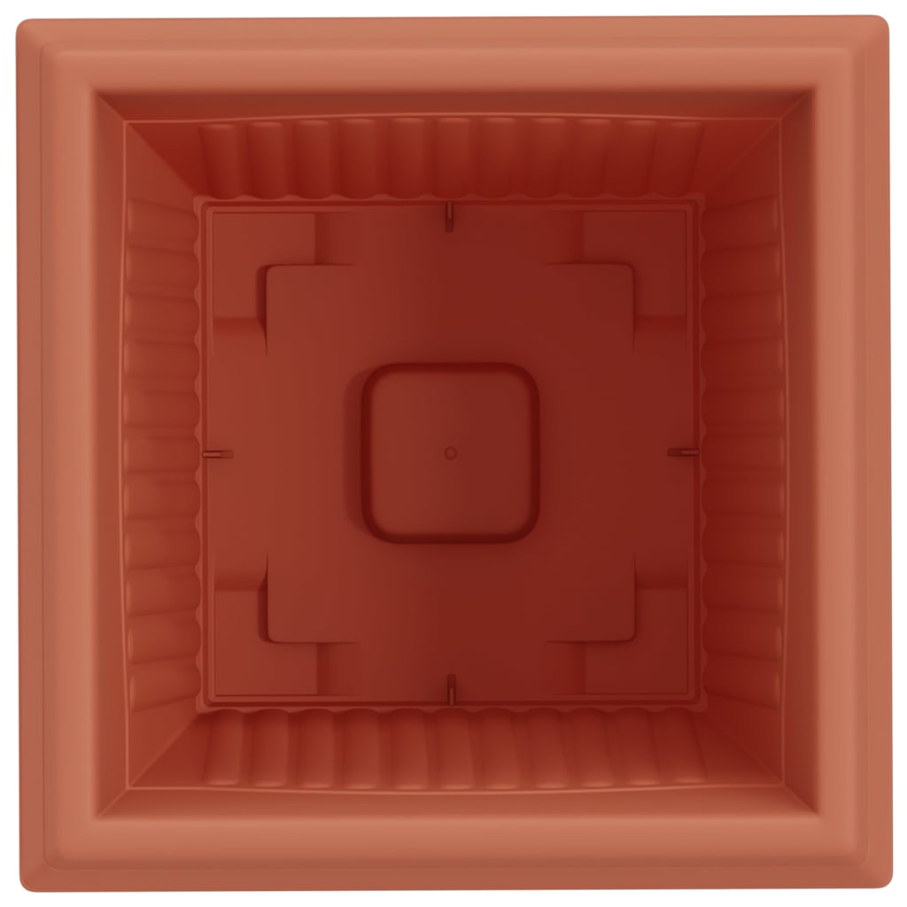 Kvadratna saksija za cvijeće 6 pcs Crvena cigla 38 x 38 x 30 cm