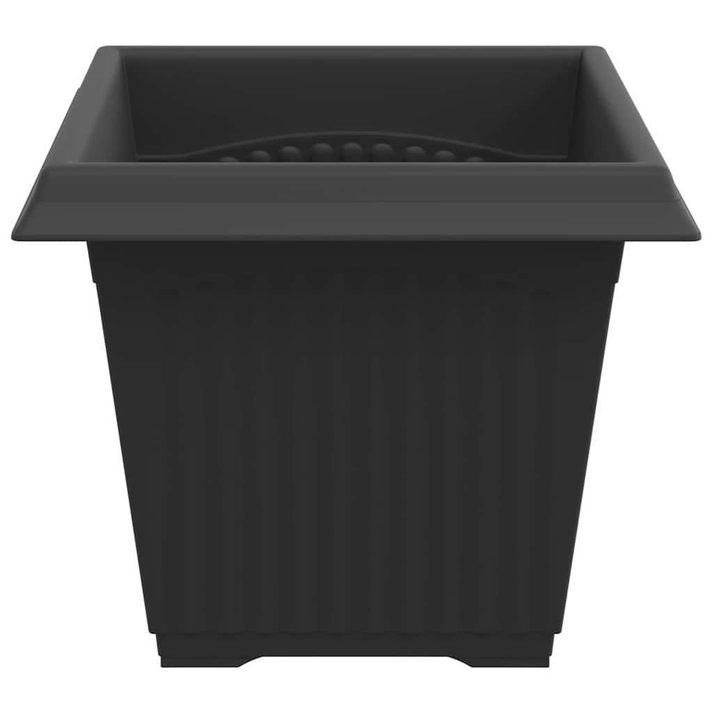 Kvadratna saksija za cvijeće 6 pcs Crna 20 x 20 x 16 cm