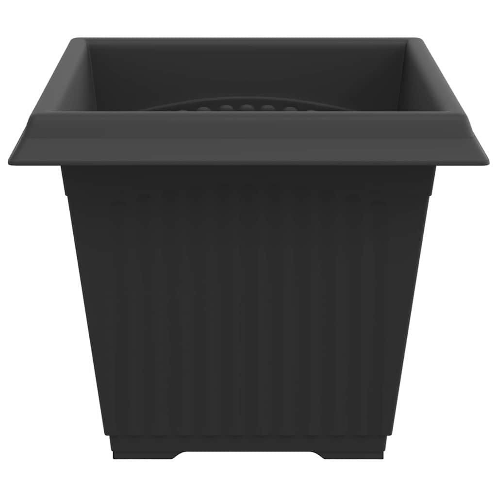 Kvadratna saksija za cvijeće 6 pcs Crna 33 x 33 x 26 cm