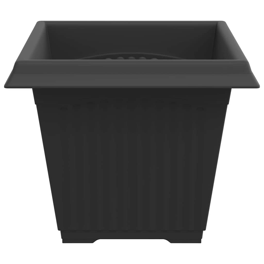 Kvadratna saksija za cvijeće 6 pcs Crna 38 x 38 x 30 cm