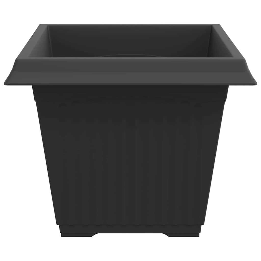 Kvadratna saksija za cvijeće 24 pcs Crna 43 x 43 x 33,5 cm