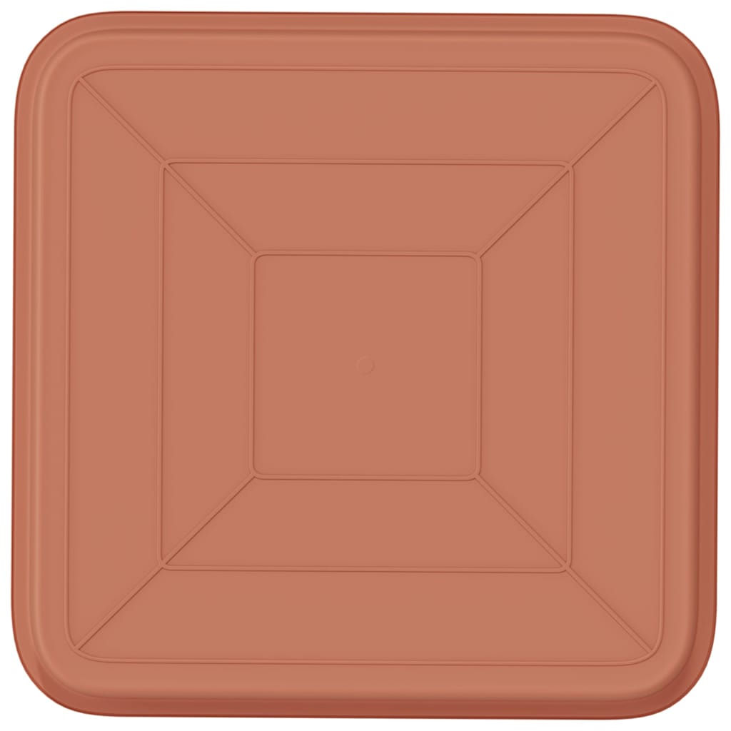 Kvadratna posuda za cvijeće 6 pcs Crvena cigla 32 x 32 x 2,5 cm