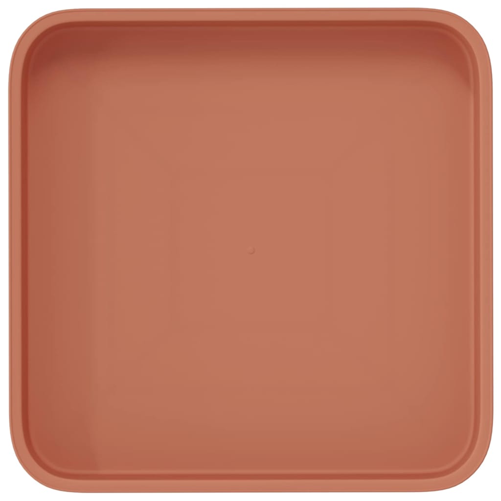 Kvadratna posuda za cvijeće 24 pcs Crvena cigla 15 x 15 x 2 cm
