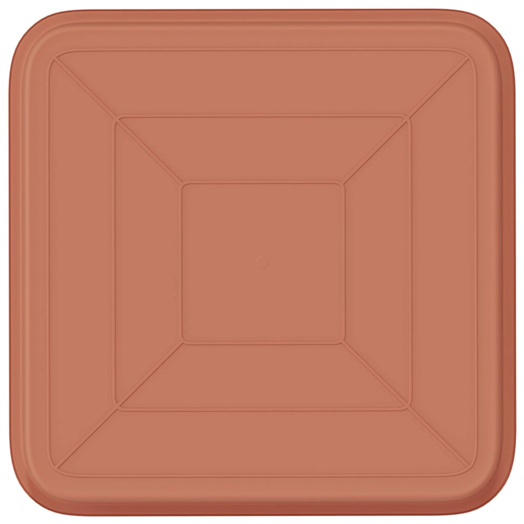 Kvadratna posuda za cvijeće 24 pcs Crvena cigla 21 x 21 x 2 cm