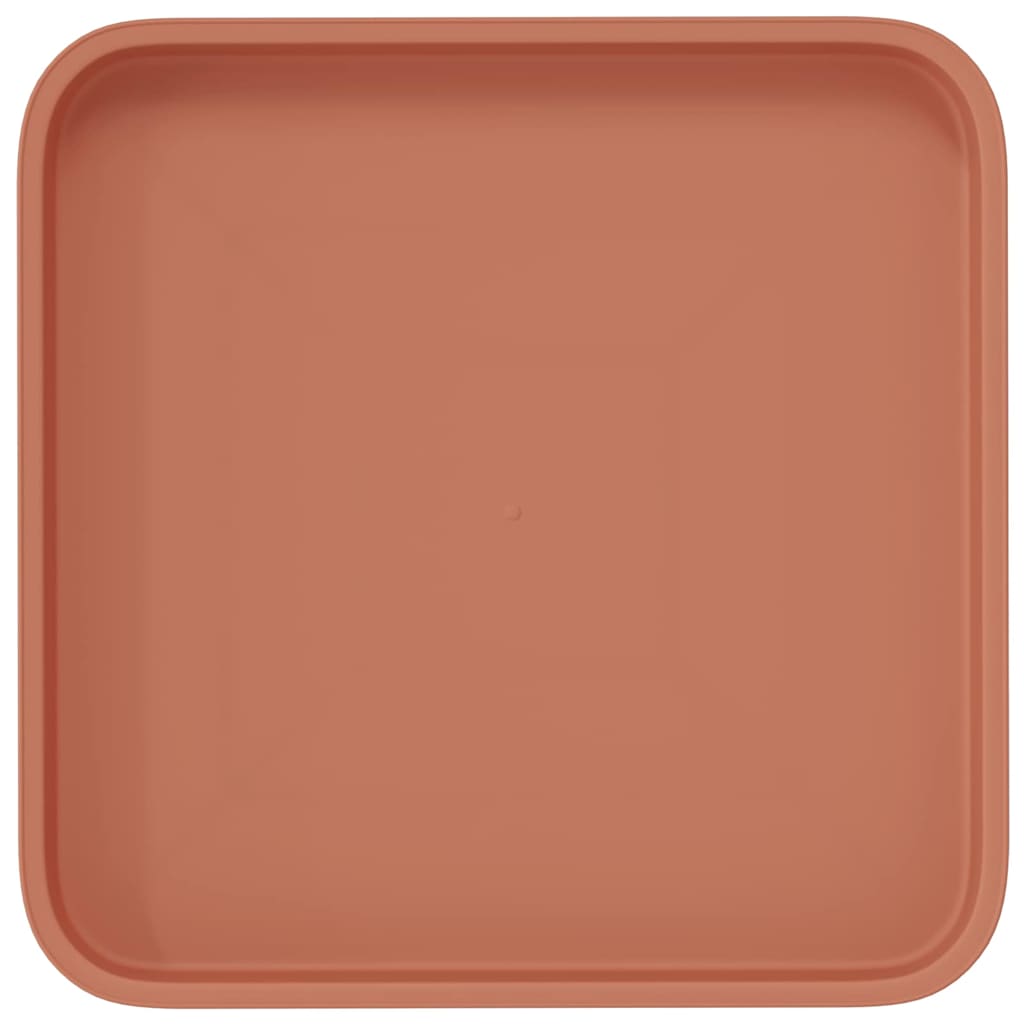 Kvadratna posuda za cvijeće 24 pcs Crvena cigla 21 x 21 x 2 cm