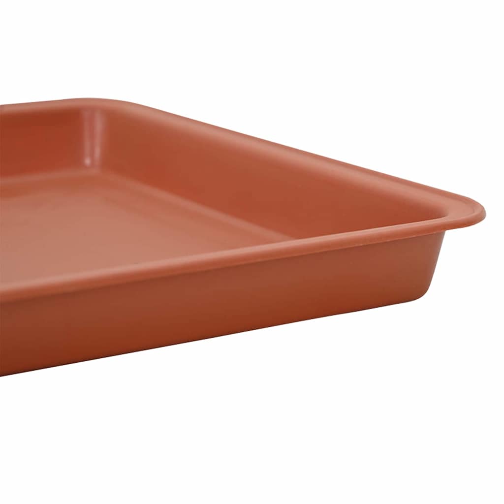 Kvadratna posuda za cvijeće 24 pcs Crvena cigla Plastika