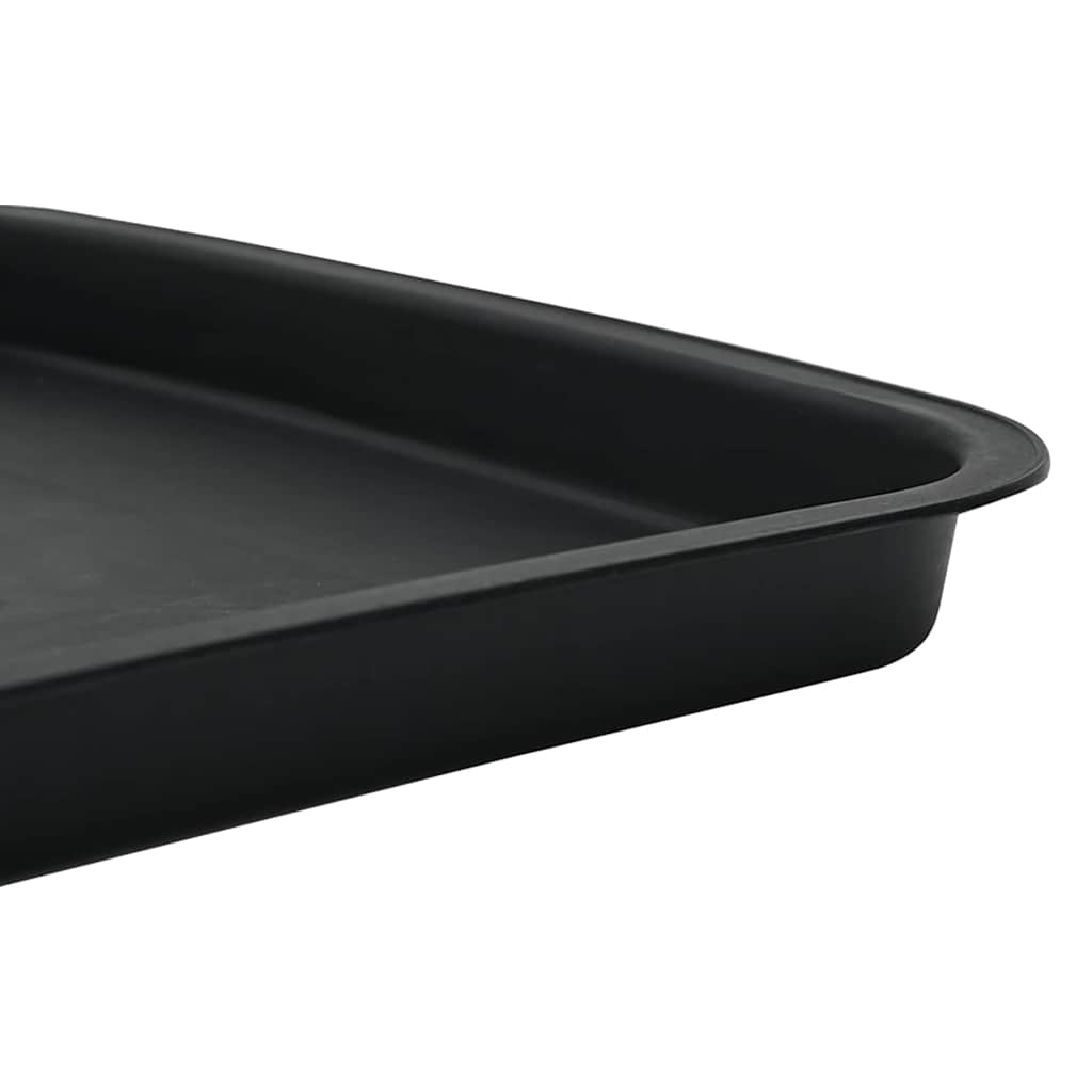 Kvadratna posuda za cvijeće 24 pcs Crna 15 x 15 x 2 cm Plastika