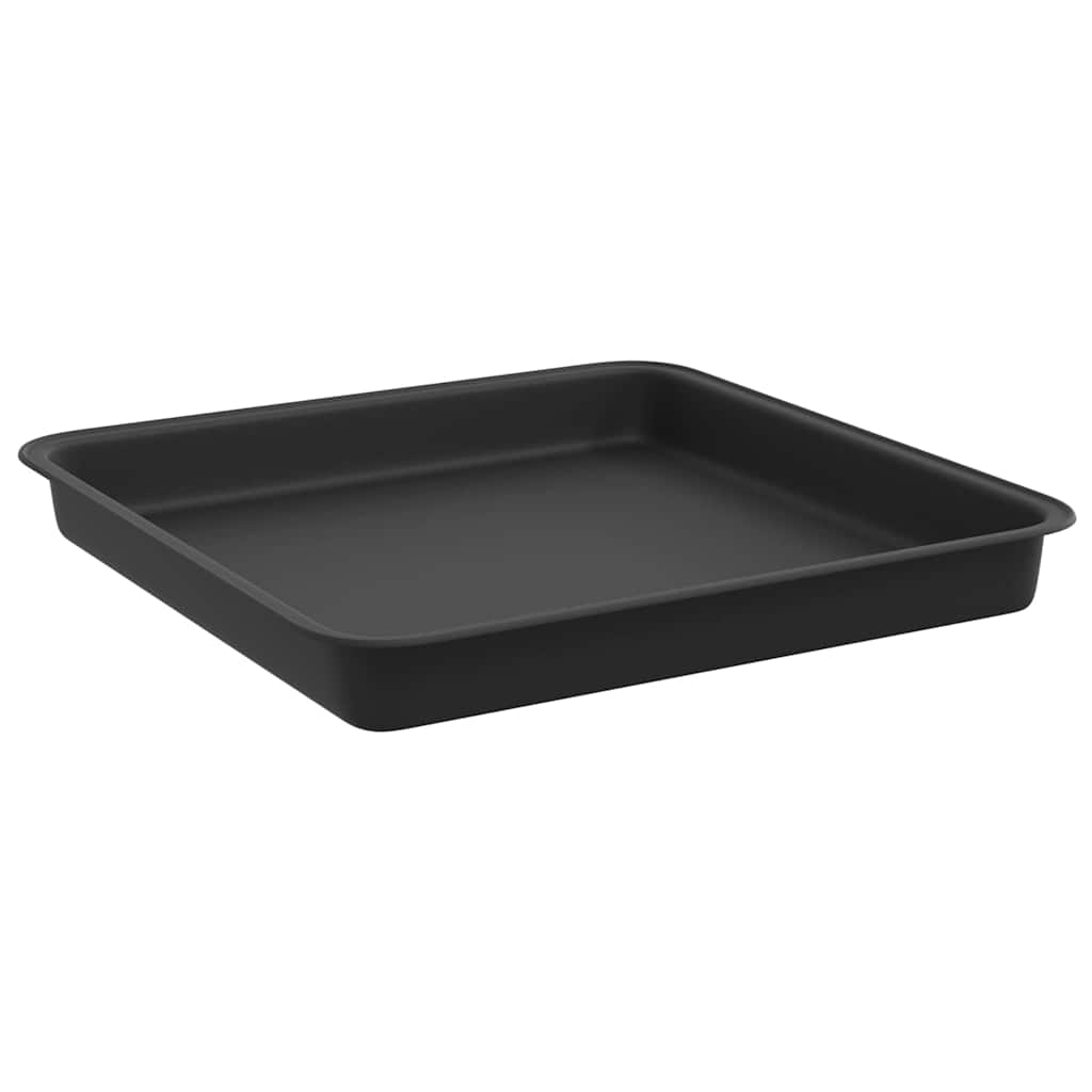Kvadratna posuda za cvijeće 24 pcs Crna 18 x 18 x 2 cm Plastika