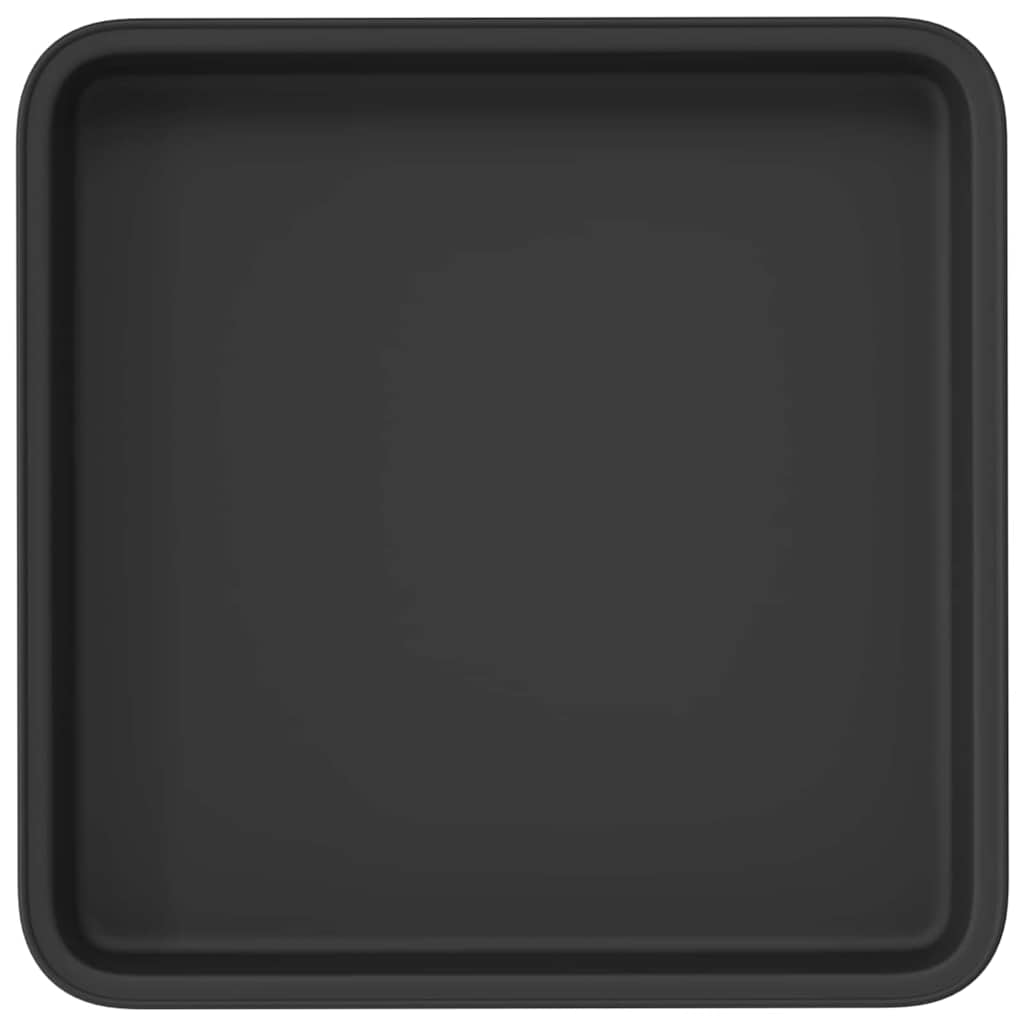 Kvadratna posuda za cvijeće 24 pcs Crna 18 x 18 x 2 cm Plastika