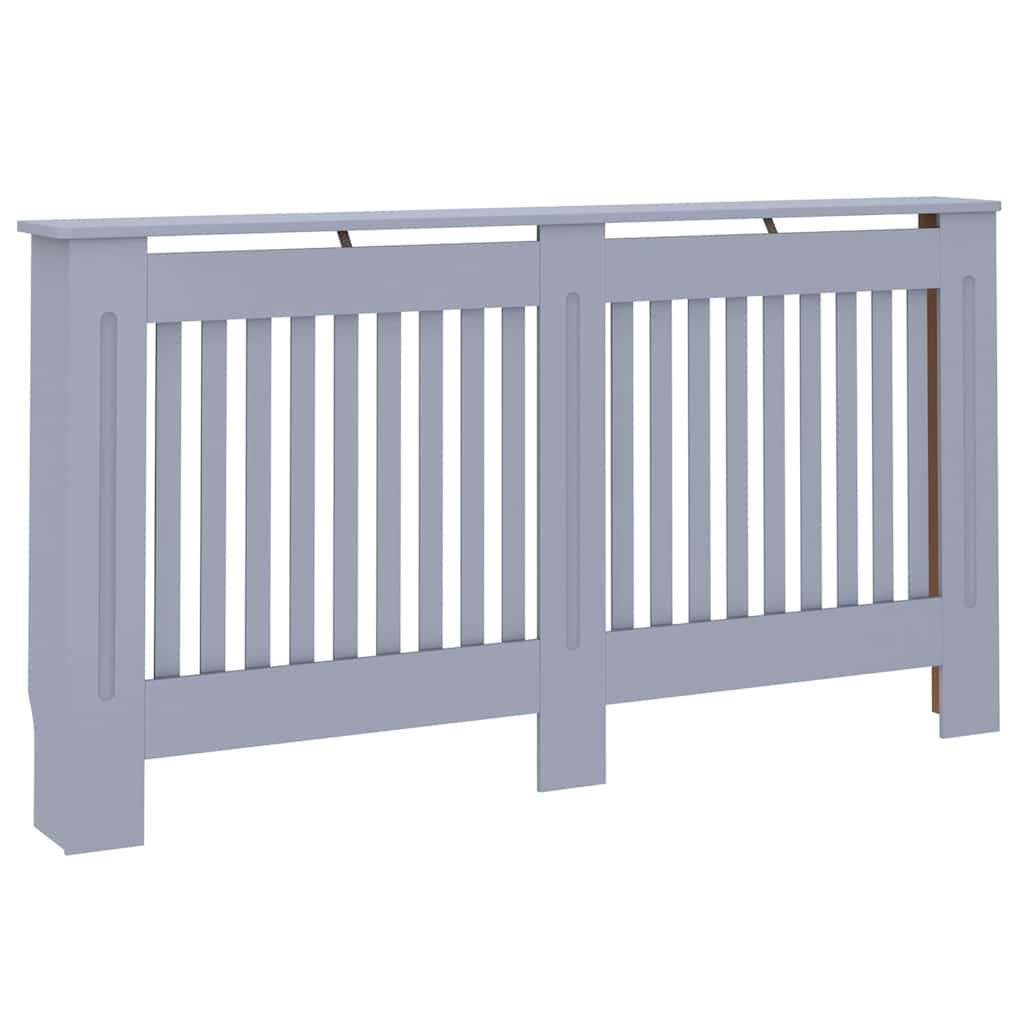 Pokrivač radijatora 2 pcs Siva 152 x 19 x 81,5 cm