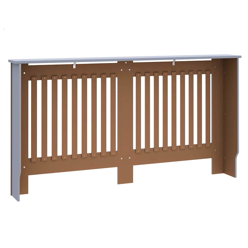 Pokrivač radijatora 2 pcs Siva 152 x 19 x 81,5 cm