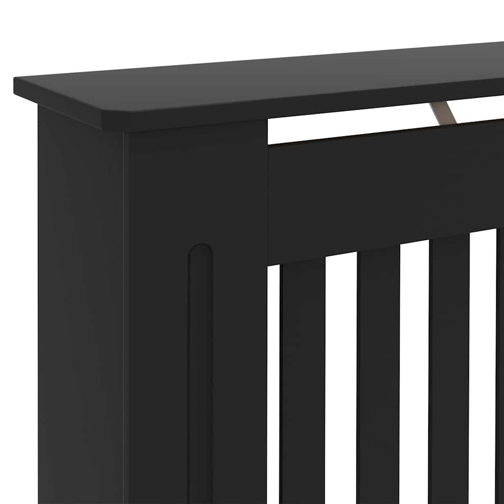 Pokrivač radijatora 2 pcs Crna 152 x 19 x 81,5 cm