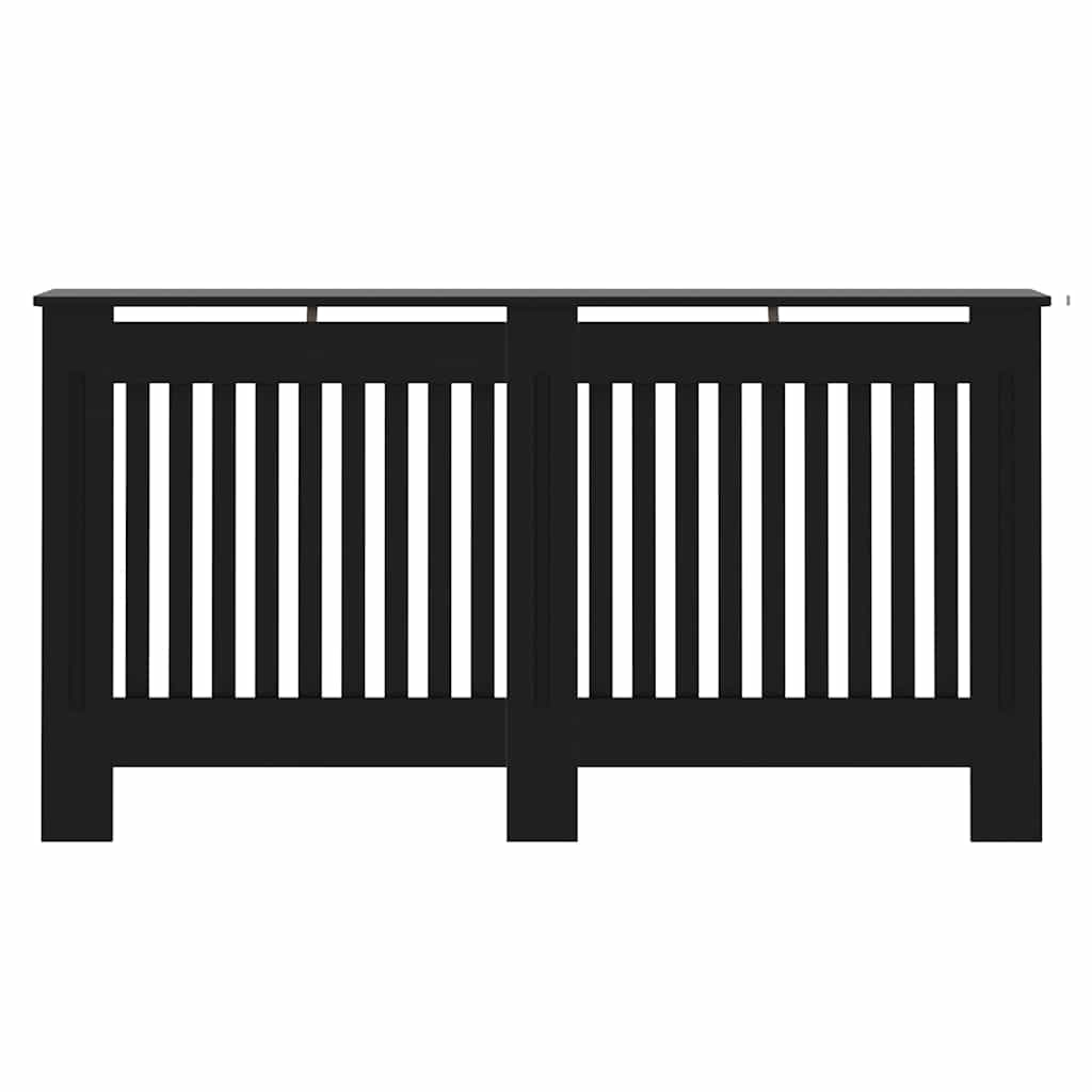 Pokrivač radijatora 2 pcs Crna 152 x 19 x 81,5 cm