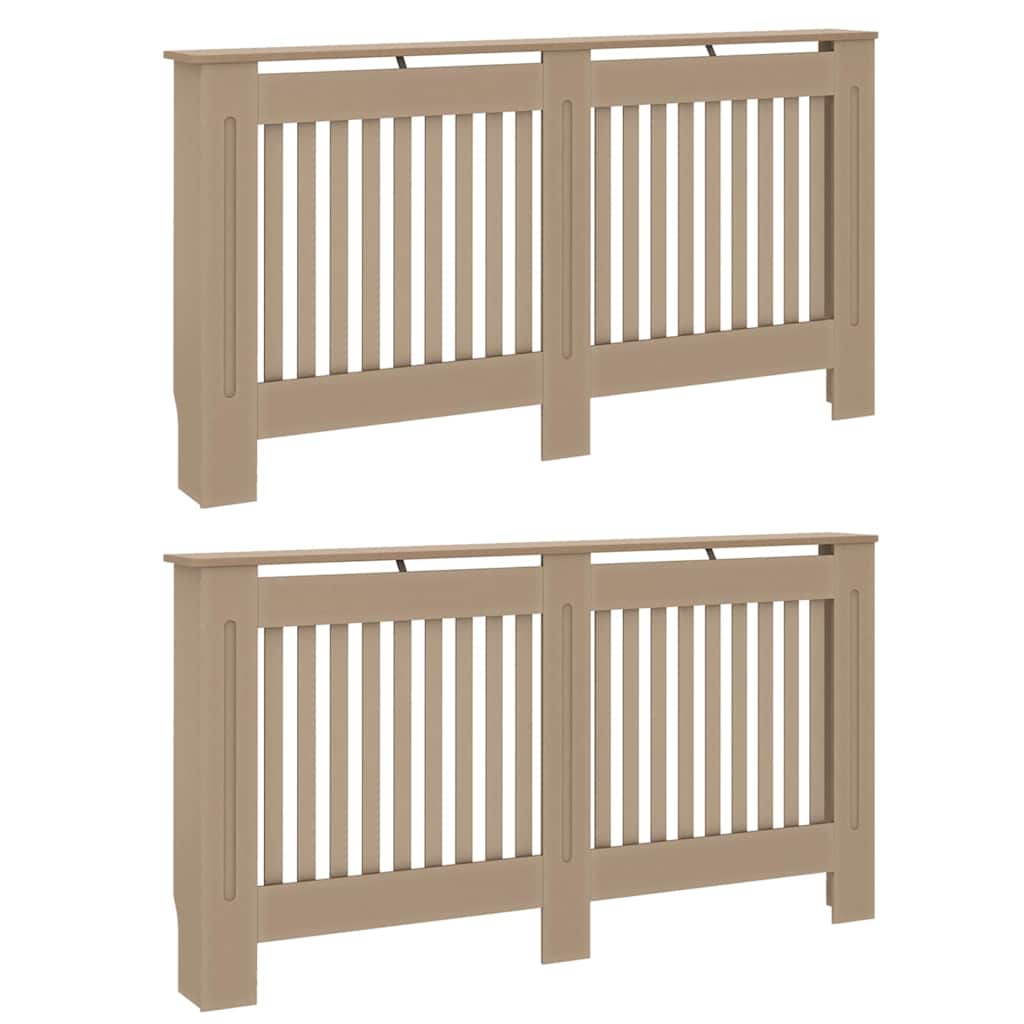 Pokrivač radijatora 2 pcs Hrast sonoma 152 x 19 x 81,5 cm