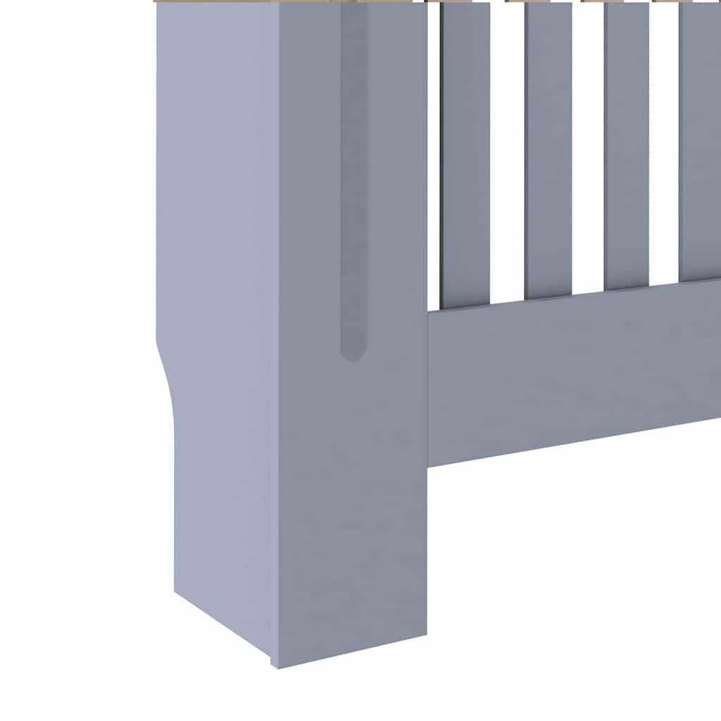 Pokrivač radijatora 2 pcs Siva 172 x 19 x 81,5cm