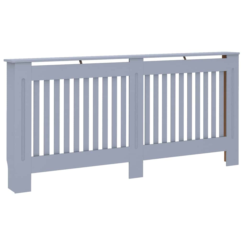 Pokrivač radijatora 2 pcs Siva 172 x 19 x 81,5cm