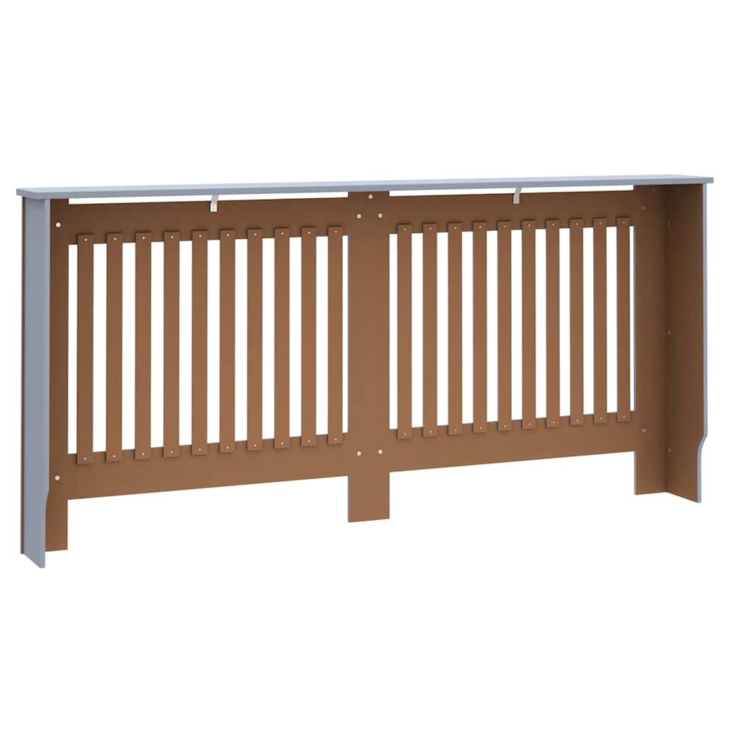 Pokrivač radijatora 2 pcs Siva 172 x 19 x 81,5cm