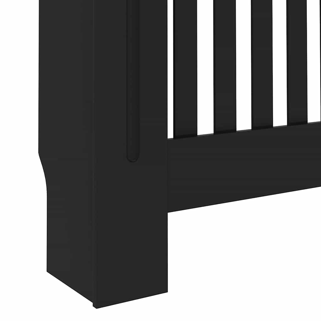 Pokrivač radijatora 2 pcs Crna 172 x 19 x 81,5 cm