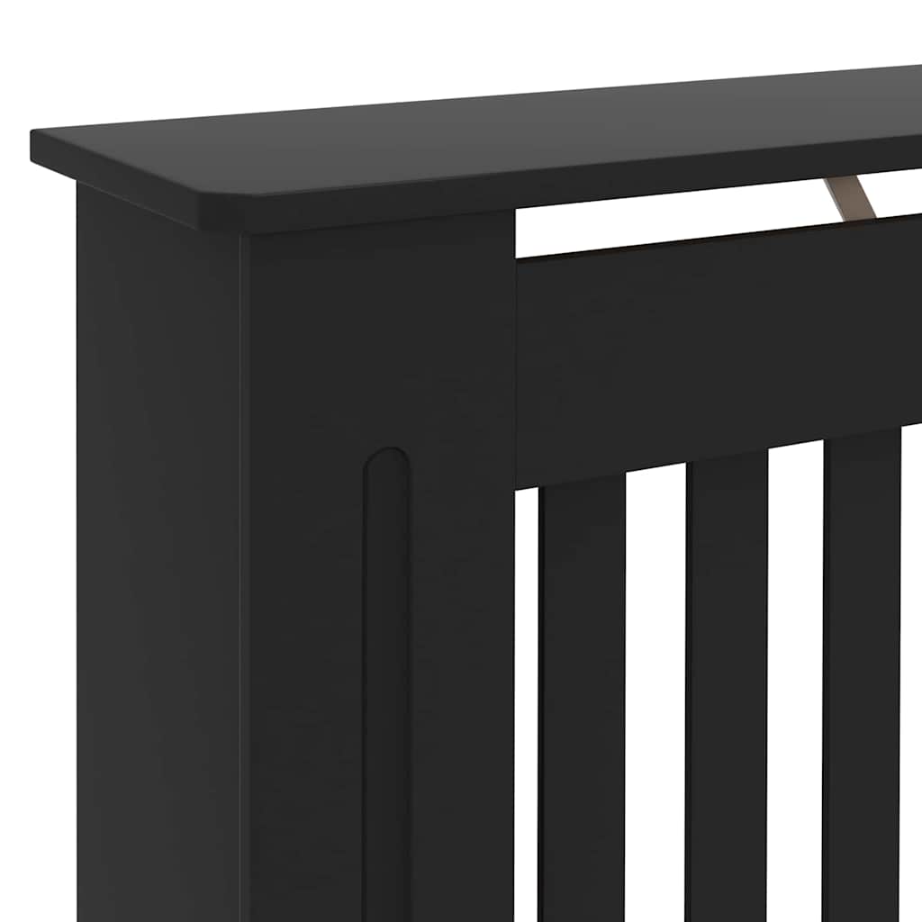 Pokrivač radijatora 2 pcs Crna 172 x 19 x 81,5 cm