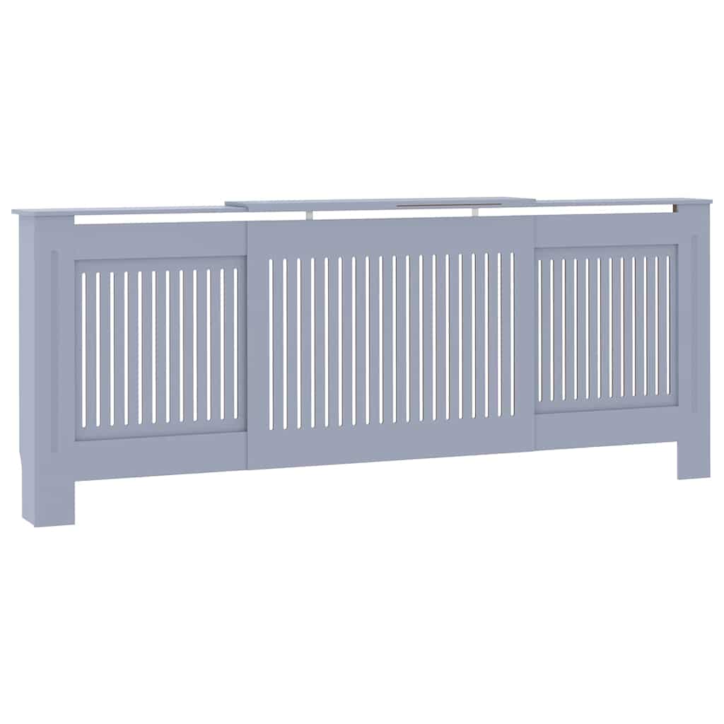 Pokrivač radijatora 2 pcs Siva 205 x 20,5 x 81,5 cm