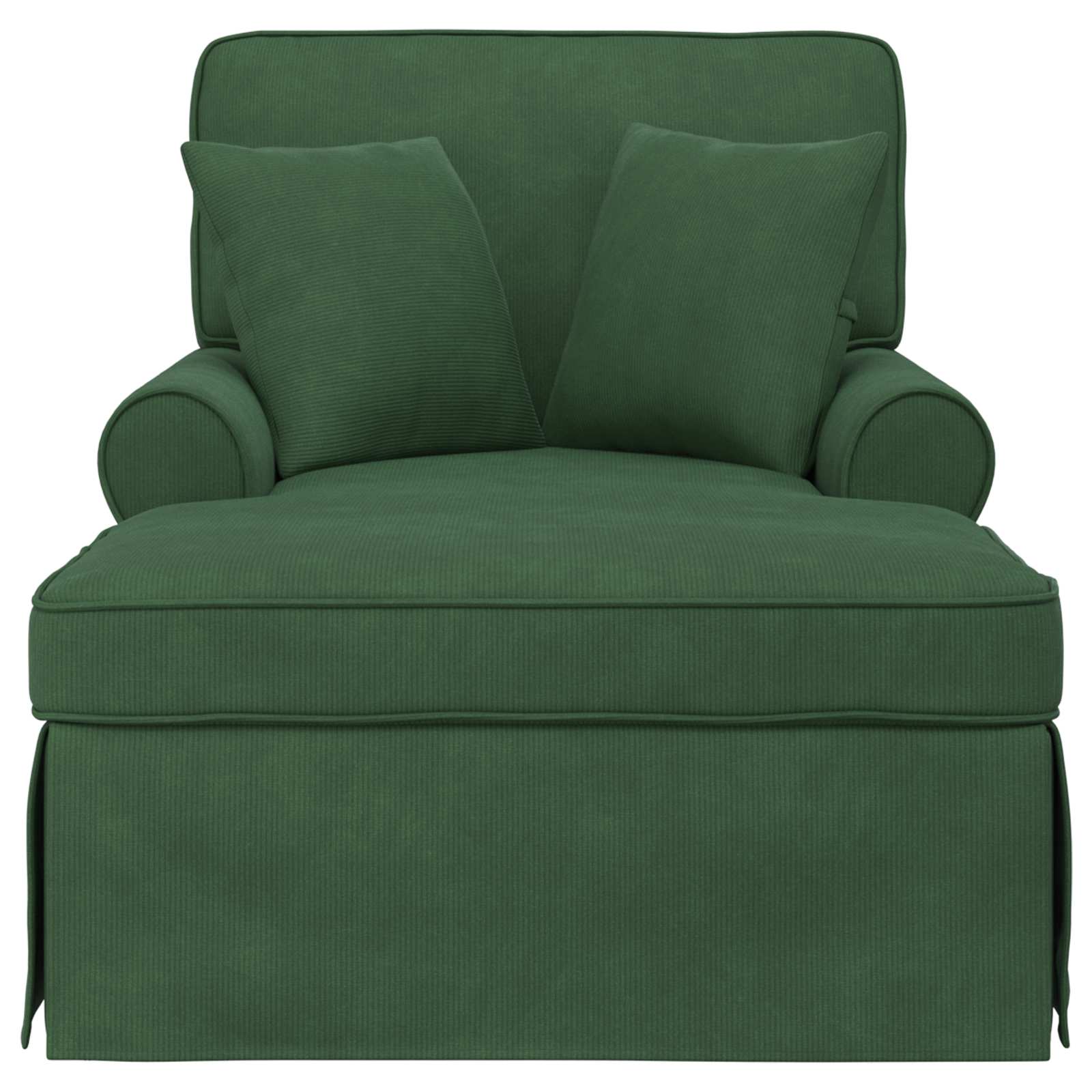 Ležaljka s suknjom 3 pcs Jungle zelena Kordura tekstil