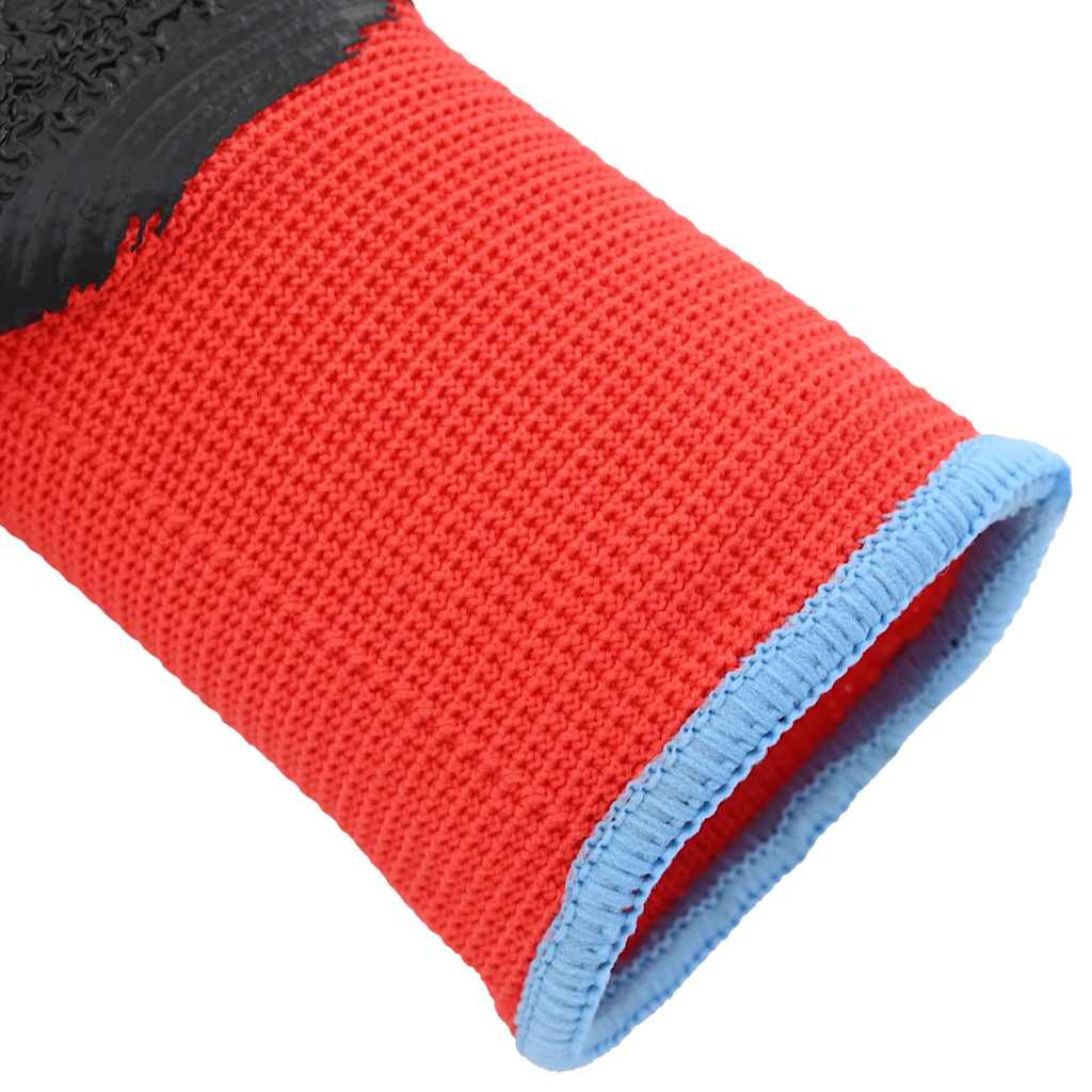 Rukavice za rad 24 pcs Crvena i Crna 9 / l Lateks premaz