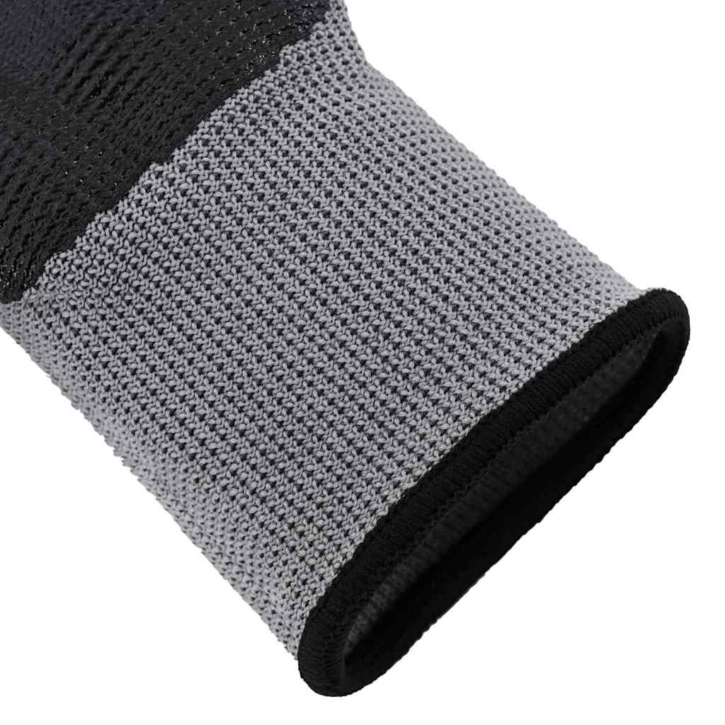 Rukavice za rad 12 pcs Siva i crna 10 / xl Poliester