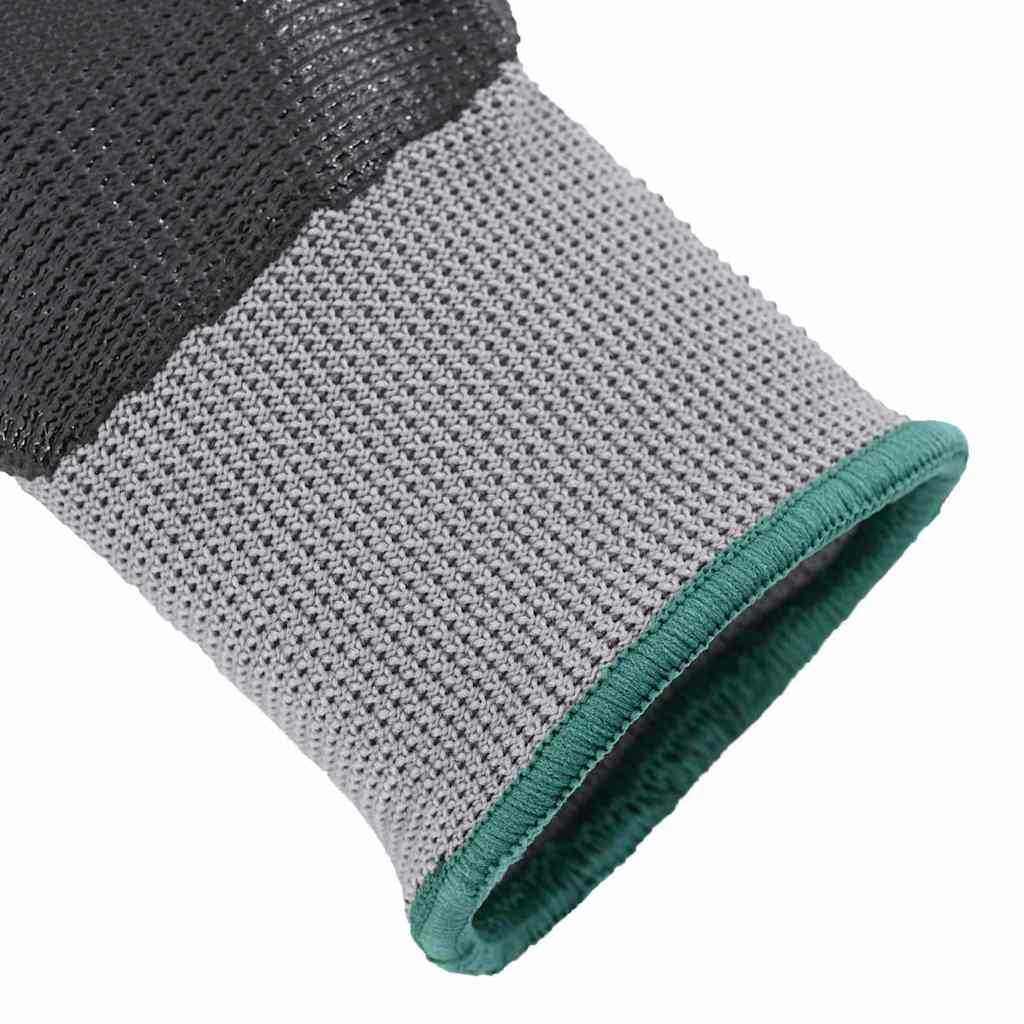 Rukavice za rad 24 pcs Siva i crna 11 / XXL Poliester