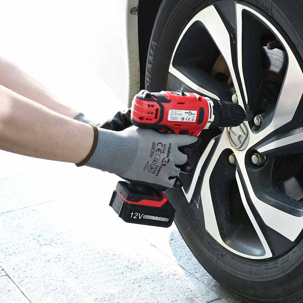 Rukavice za rad 24 pcs Siva i crna 11 / XXL Poliester
