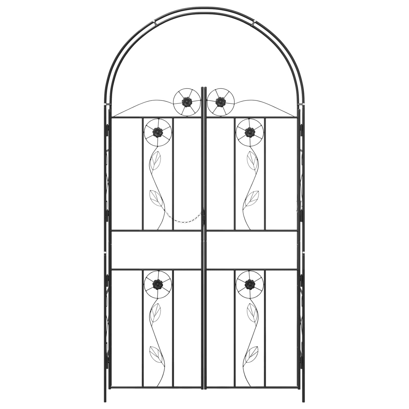 Vrtni Luk Jednobojno Crna 115 x 37 x 226 cm