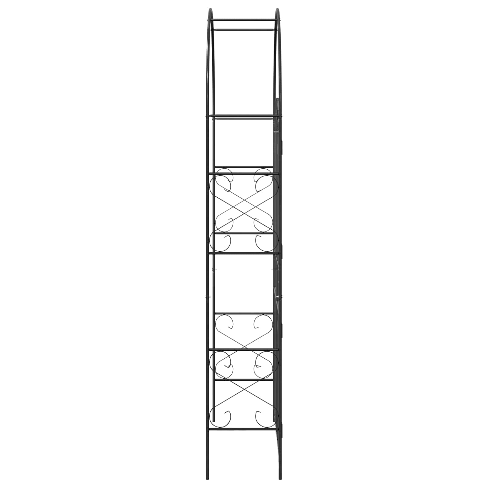 Vrtni Luk Jednobojno Crna 115 x 37 x 226 cm