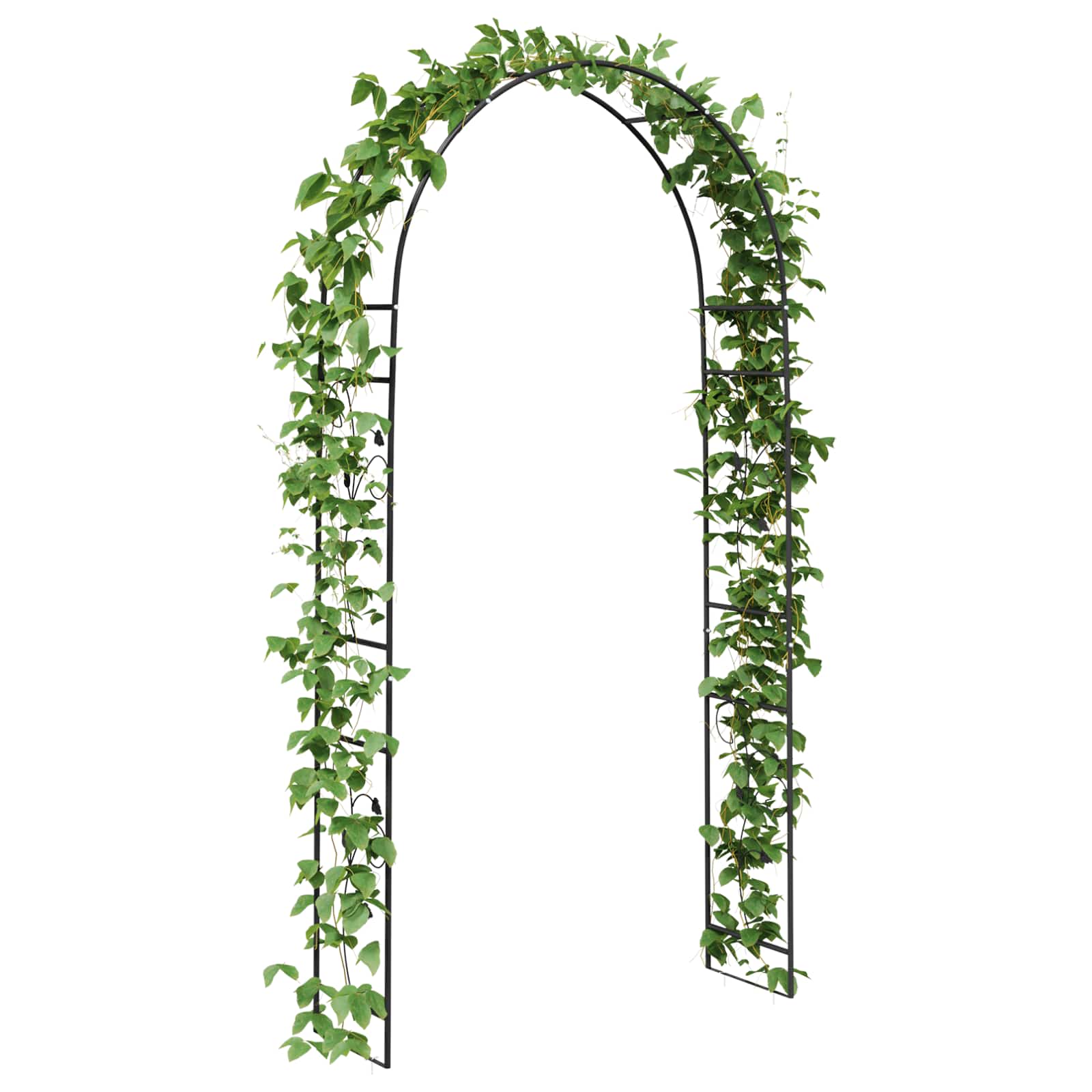 Vrtni Luk Cvjetni Crna 115 x 37 x 231 cm