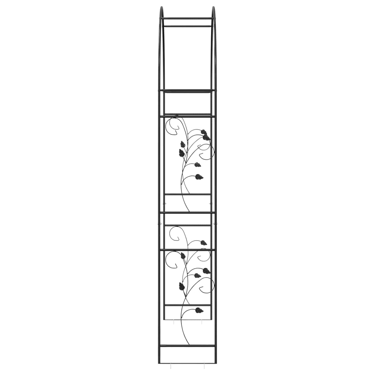 Vrtni Luk Cvjetni Crna 115 x 37 x 231 cm