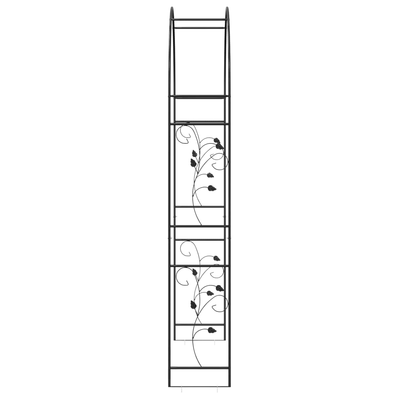 Vrtni Luk Cvjetni Crna 115 x 37 x 231 cm