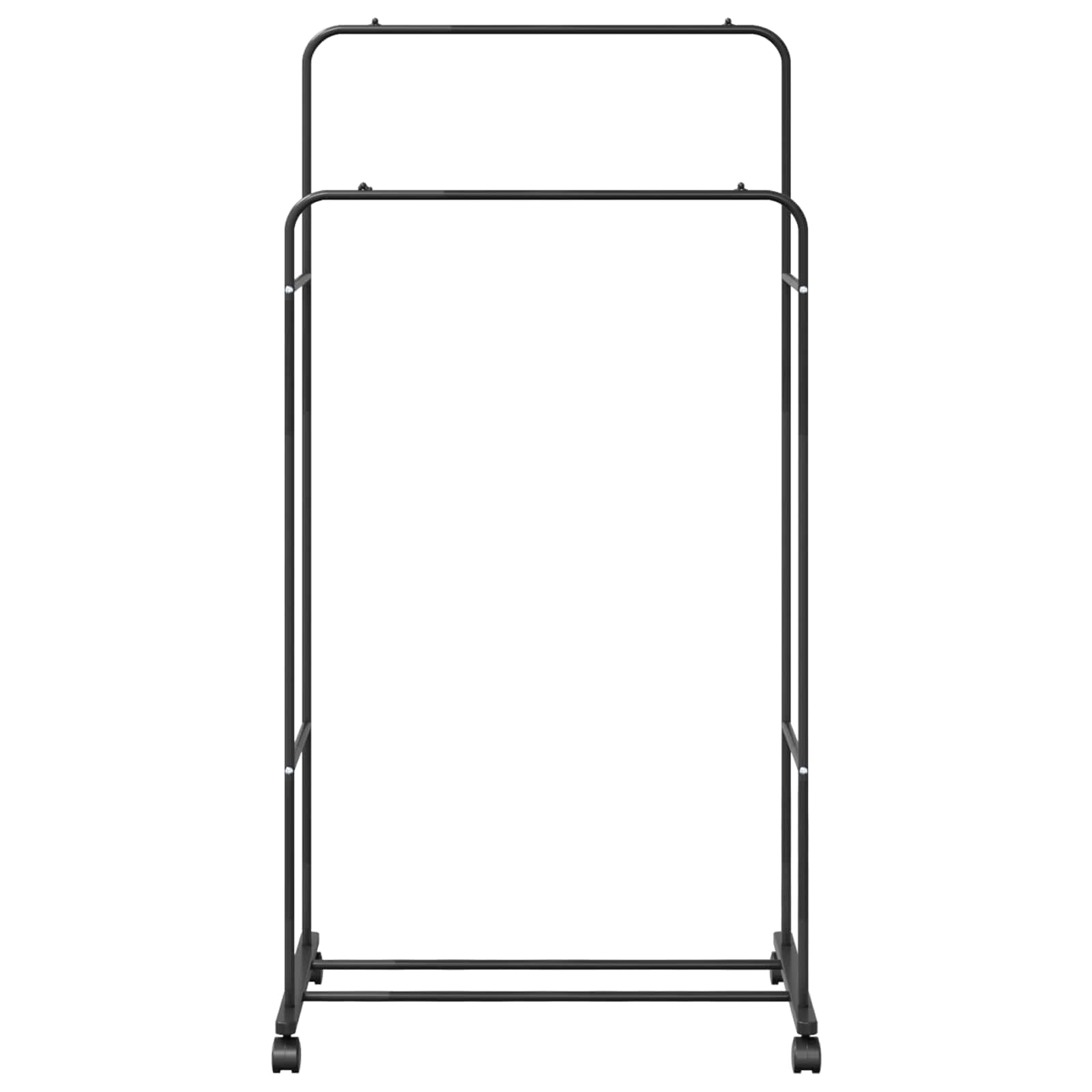 Stalak za odjeću Jednobojno Crna 80 x 53 x 156 cm