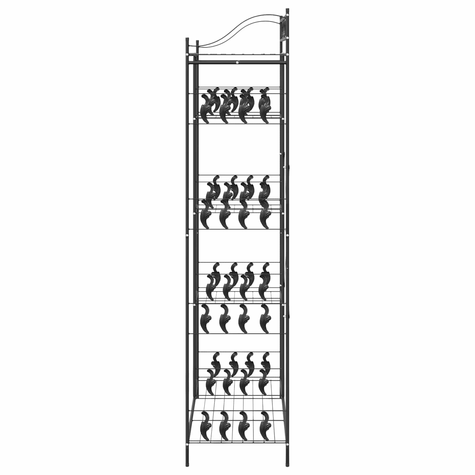 Otvoreni ormar s policom Crna 101 x 43 x 188 cm Čelik