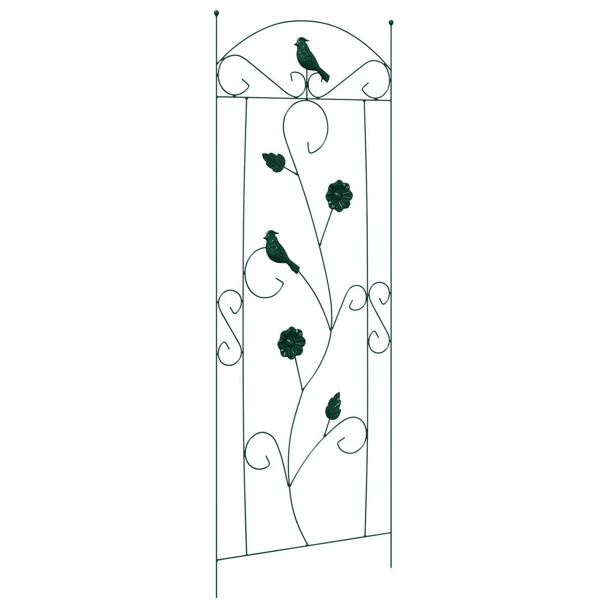 Vrtna Ograda 3 pcs Zelena 110 x 40 cm Čelik