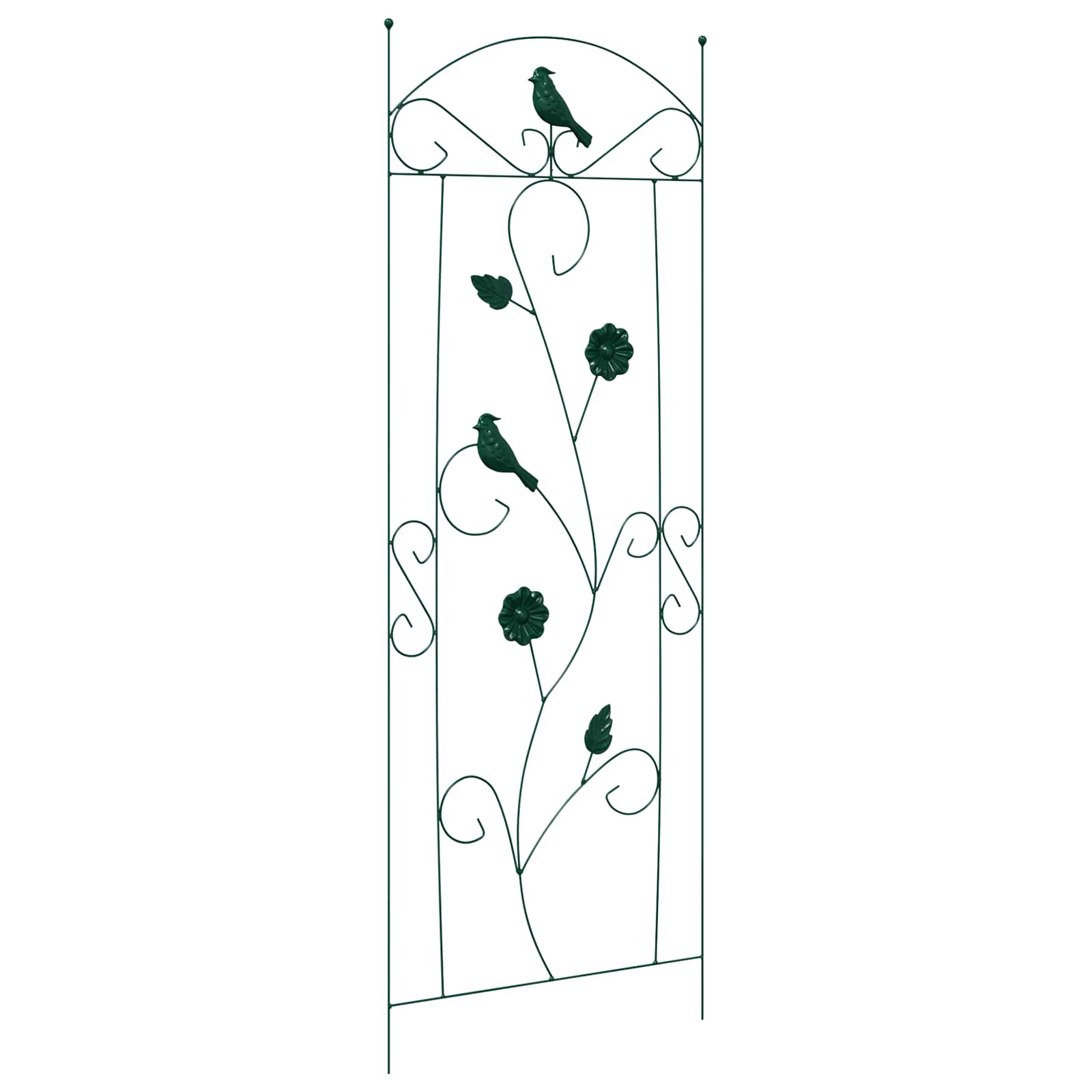 Vrtna Ograda 3 pcs Zelena 110 x 40 cm Čelik