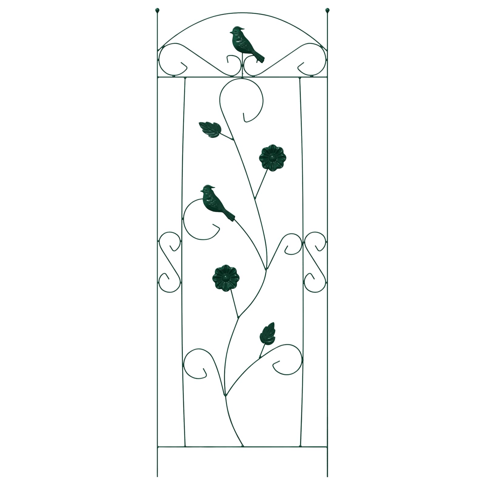 Vrtna Ograda 3 pcs Zelena 110 x 40 cm Čelik
