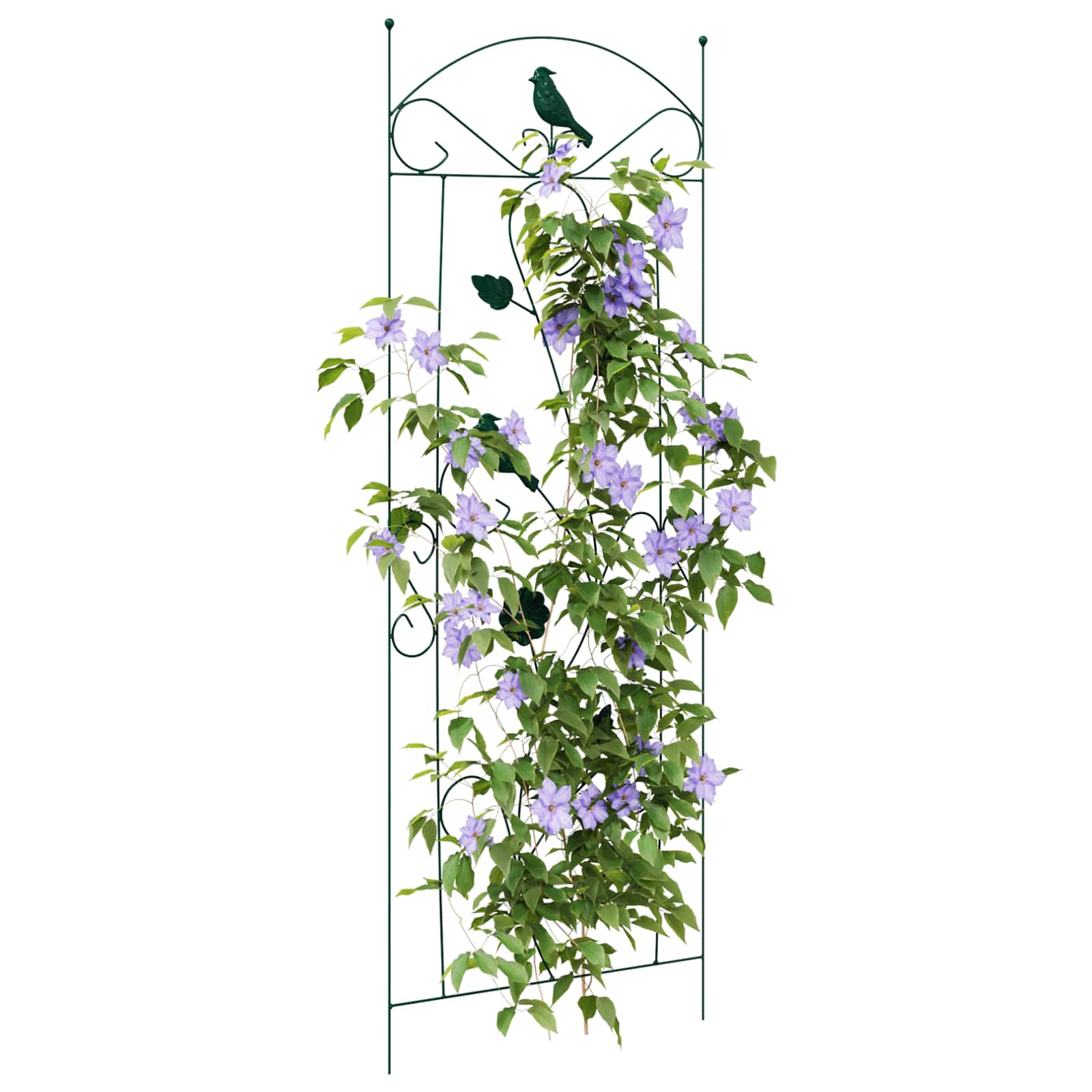 Vrtna Ograda 3 pcs Zelena 110 x 40 cm Čelik