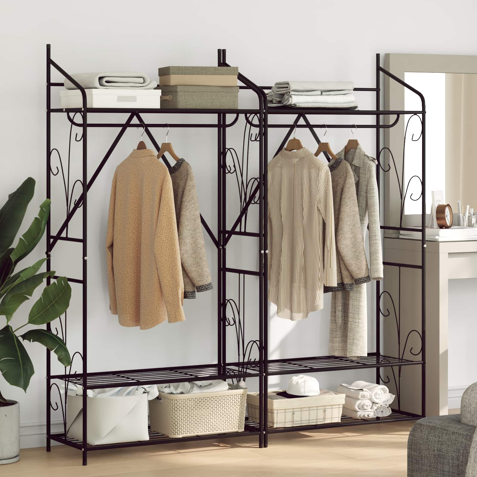Otvoreni ormar Jednobojno 2 pcs 78 x 36 x 158 cm