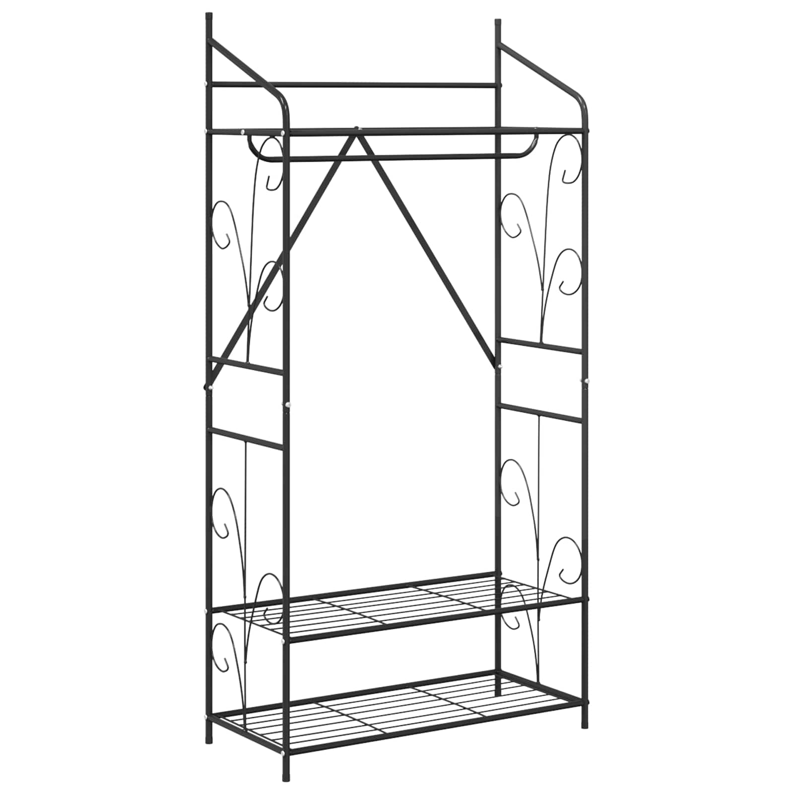 Otvoreni ormar Jednobojno 2 pcs 78 x 36 x 158 cm