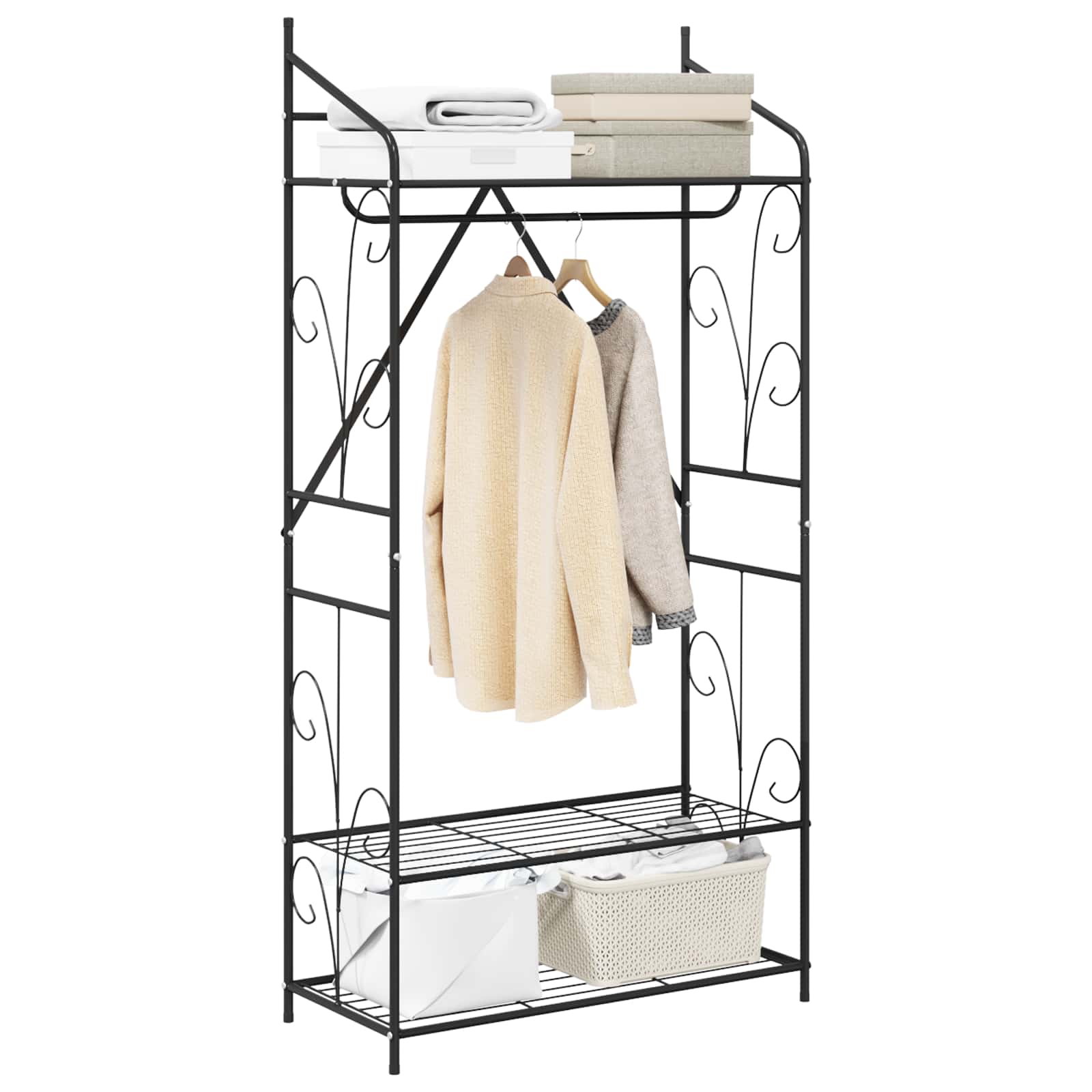 Otvoreni ormar Jednobojno 2 pcs 78 x 36 x 158 cm