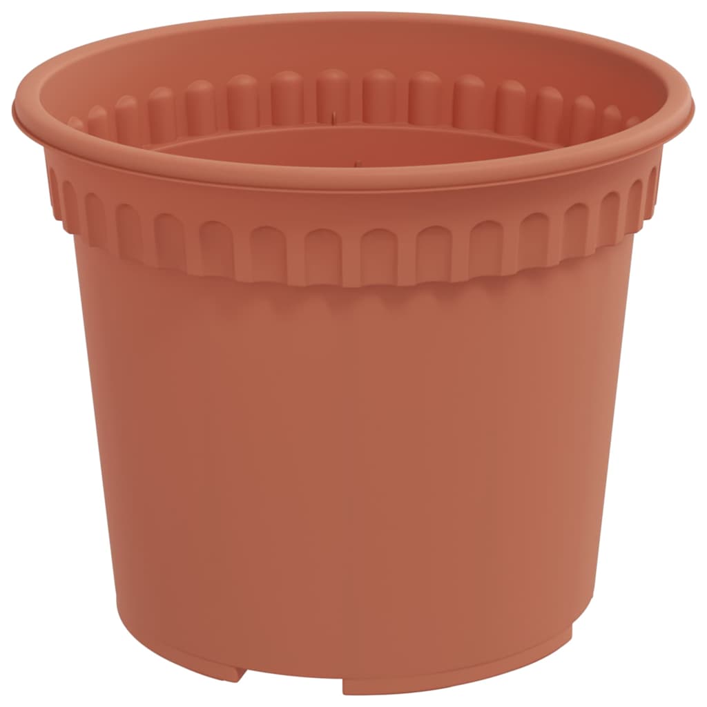 Saksije za biljke 6 pcs Crvena cigla Ø 12,5 x 10 cm Plastika