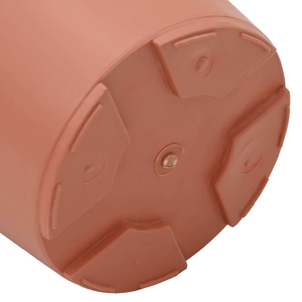 Saksije za biljke 6 pcs Crvena cigla Ø 17 x 14 cm Plastika