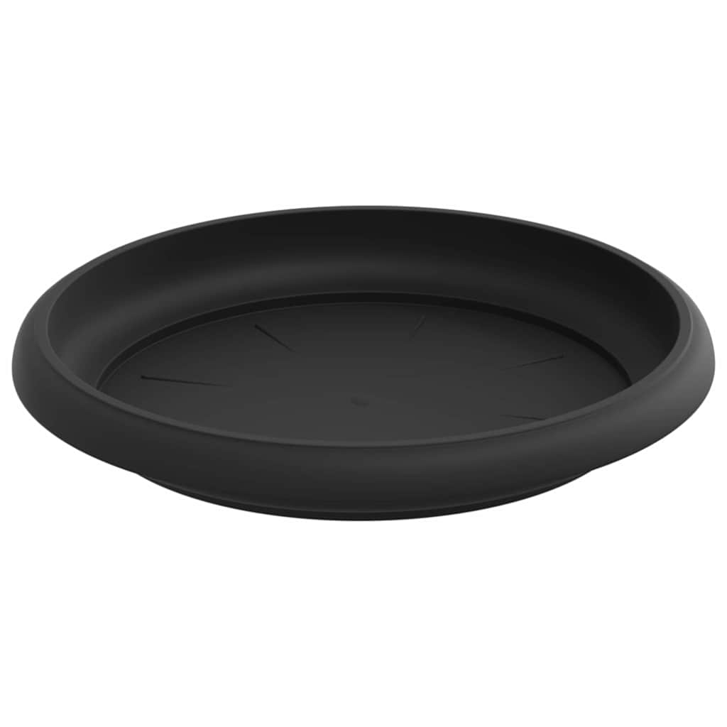 Saksije za biljke 6 pcs Crna Ø 12,5 x 10 cm Plastika