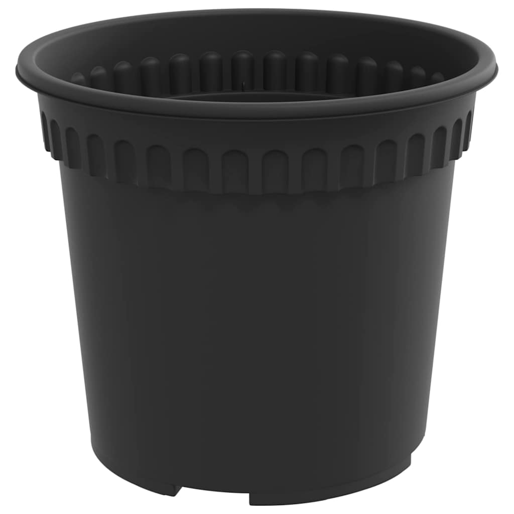Saksije za biljke 6 pcs Crna Ø 15 x 12 cm Plastika